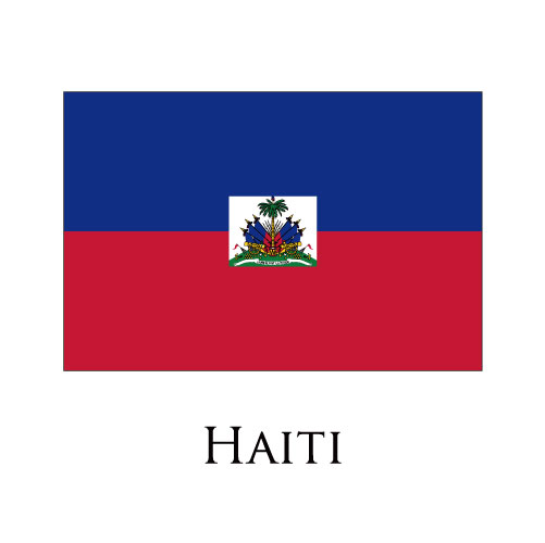 Haiti flag logo cricut iron on